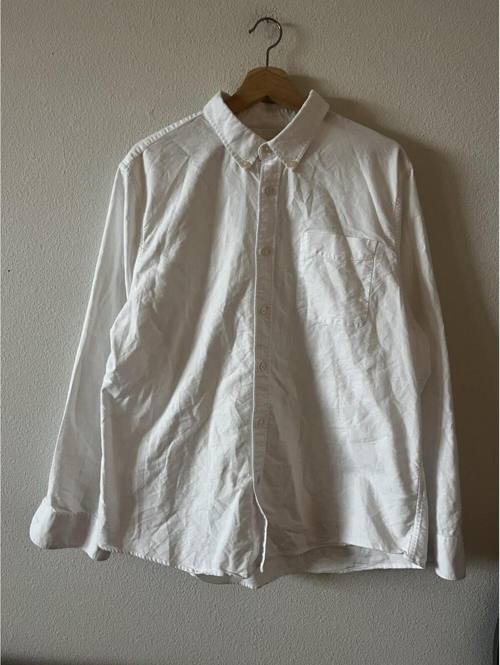 Everlane Shirt Mens XL White Oxford Long Sleeve Button Down